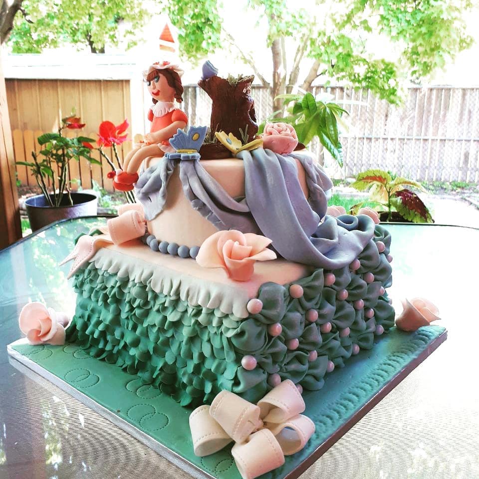 Birthday Fondant Doll Cake