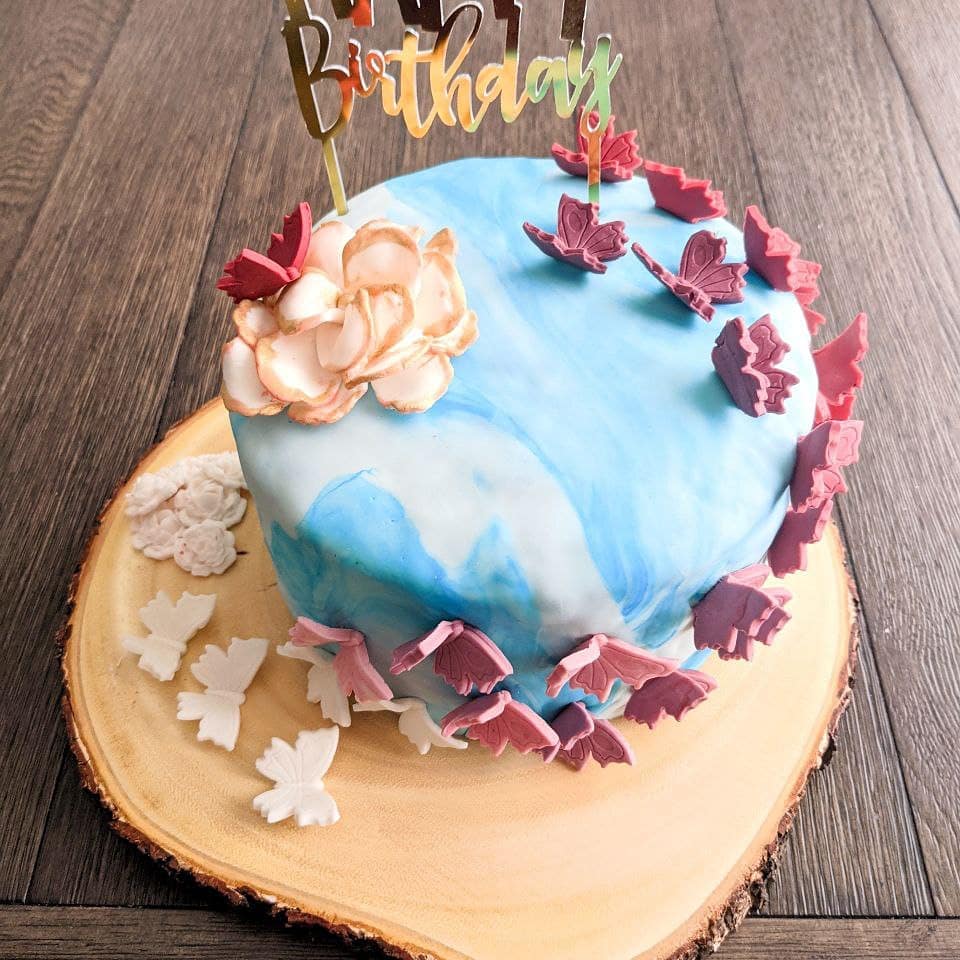 Butterfly Fondant Cake